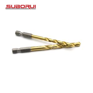 HSS Titanium Taper Connecting Hex Shank Jobber Length Drill Bits