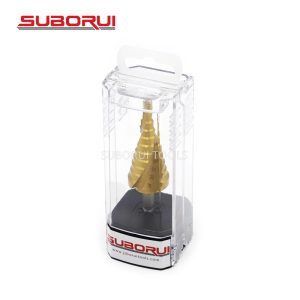 Industry Grade HSS Titanium Spiral Flute Grooved Step Drill Bit for Metal